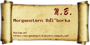 Morgenstern Bíborka névjegykártya